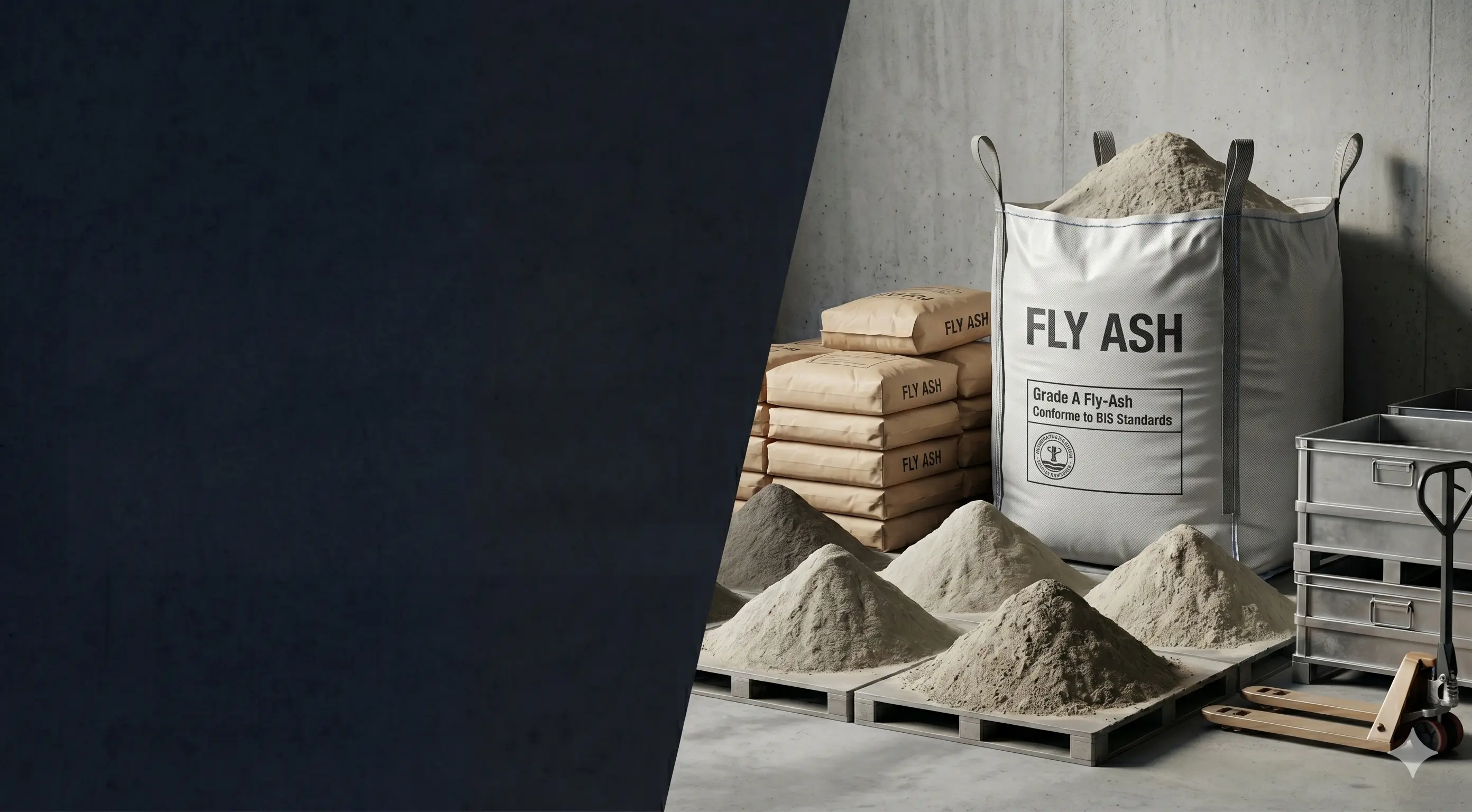 Fly Ash — construction material supplied by ConstroMat