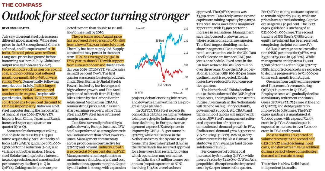 Steel Sector Compass - Aug 2026